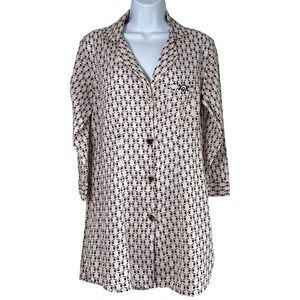 Betsey Johnson‎ Womens Bow Print Sleepshirt Pink Size Medium Soft Girl Princess